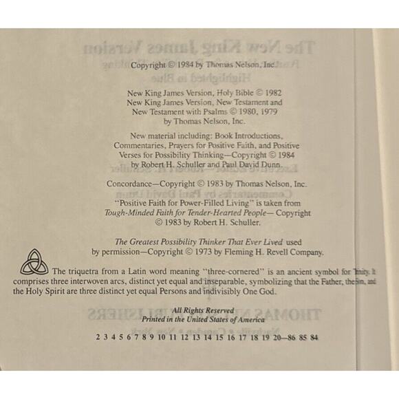 Possibility Thinkers Bible New King James Version Red Hardcover 1984 Religion - Picture 8 of 10